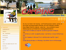 Tablet Screenshot of campingplatz-dobbertin.de